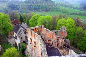 Zamek Grodno - widok z wieży