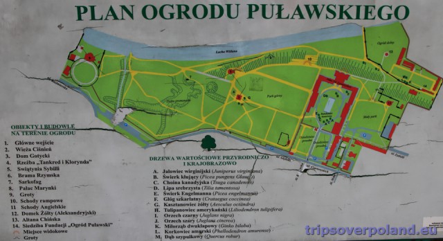 Plan Ogrodu Puławskieg