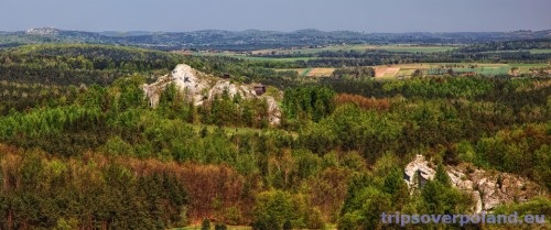Podzamcze - Góra Birów'2012 - widok z Zamku Ogrodzieniec
