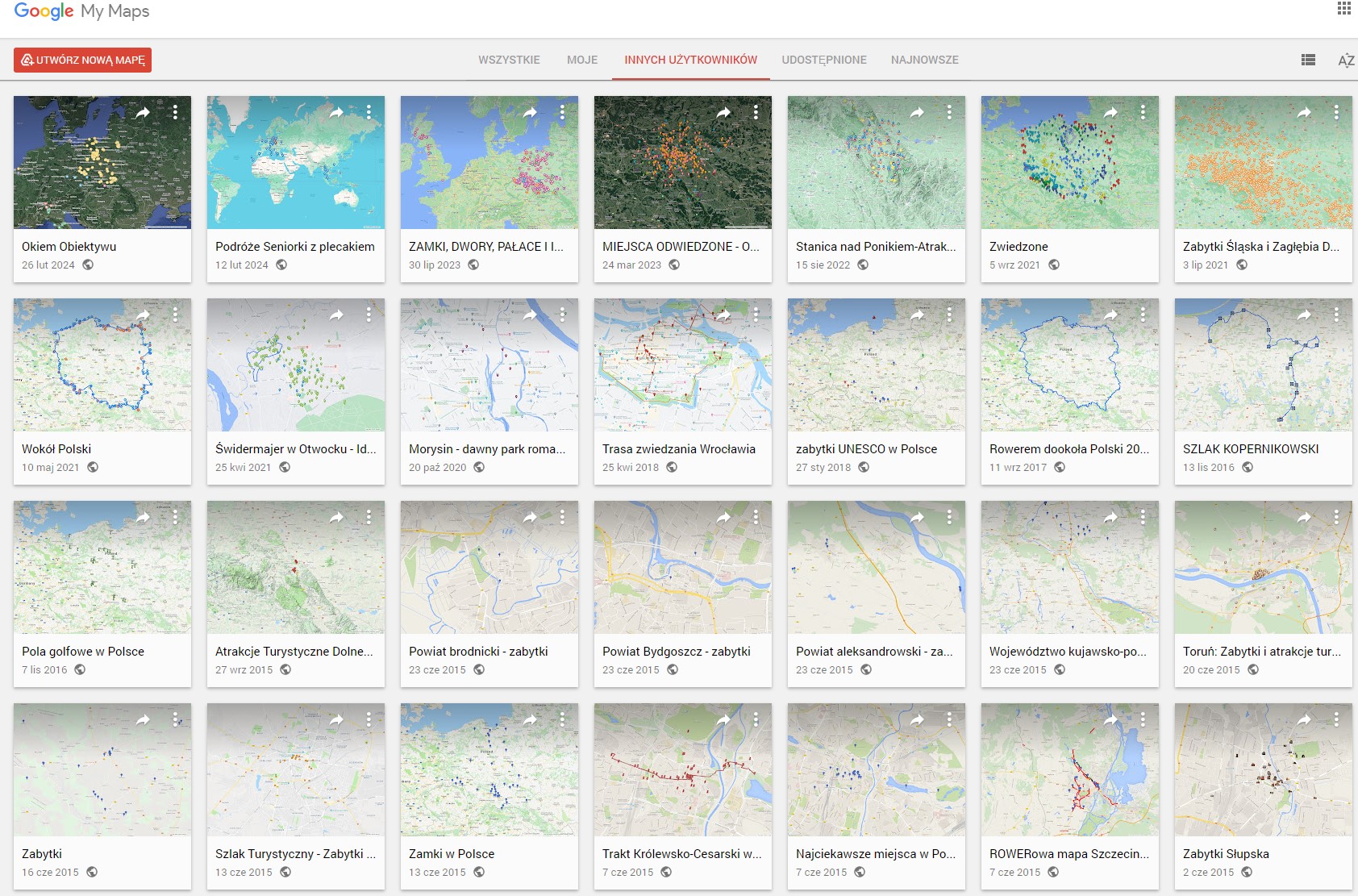 Polska na mapach utworzonych przez internautów – jak użyć takich map w mapach Google na smartfonie
